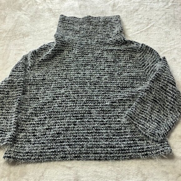 JOSEPH Ribkoff Black & White Cowl Neck Sweater Top Size 10 - Picture 3 of 10